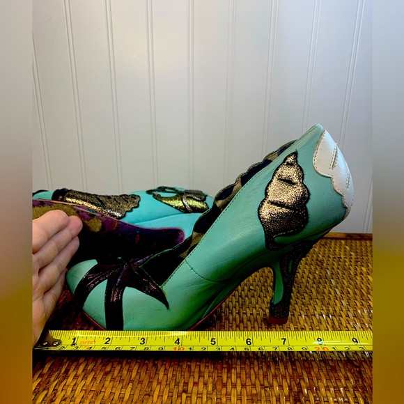 Irregular Choice Turquoise and Black Heels - Picture 10 of 12